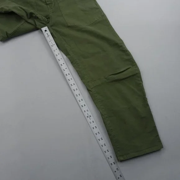 Nili Lotan Olive Green Cropped Ankle Pants - Picture 7 of 12